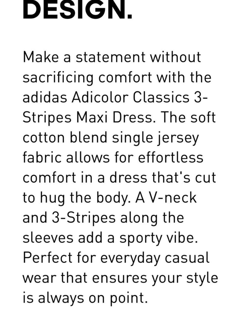 Adidas 3 stripes maxi dress NWT - Picture 4 of 5